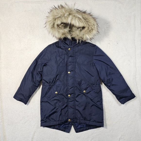 J.Crew Kids' Fishtail Parka with Eco-Friendly Primaloft - Navy - Picture 2 of 12